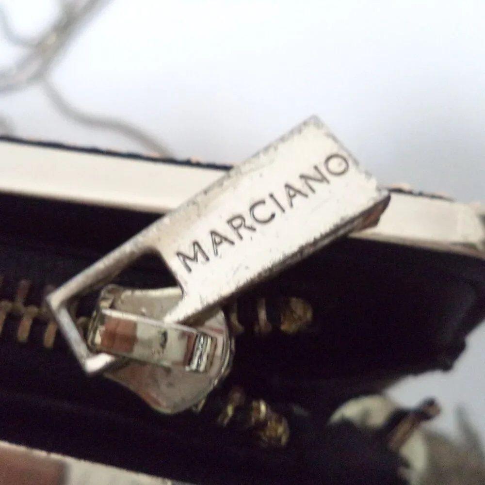 Marciano Guess Metal Mesh shoulder clutch purse bag Gold Convertible Tassel